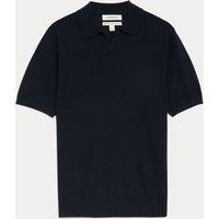 Pure Extra Fine Merino Wool Knitted Polo Shirt