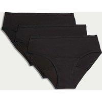M&S 3pk Heavy Absorbency First Period Briefs Black
