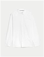 M&S Cotton Rich Oxford Shirt Chambray