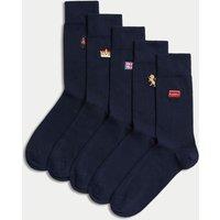 5pk Cool & Fresh British Cotton Rich Socks