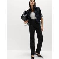 M&S Stretch straight leg chinos Black