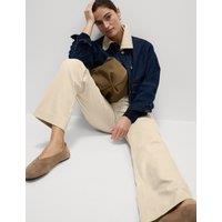 M&S Stretch straight leg chinos Beige