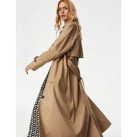 Cotton Rich Belted Longline Trench Coat