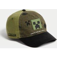 Kids Pure Cotton Minecraft Baseball Cap (6-13 Yrs)