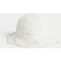 Pure Cotton Embroidered Sun Hat (0-1 Yrs)