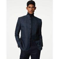 Floral Textured Jacquard Nehru Jacket