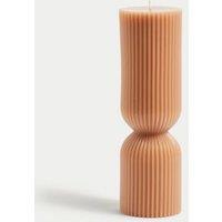 Tall Ridged Pillar Candle