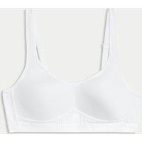 M&S Ultimate Support Non Wired Sports First Bra AA-D White
