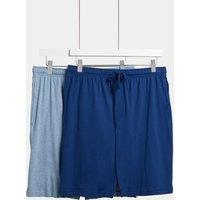 2pk Cotton Rich Jersey Pyjama Shorts