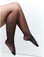 M&S 5pk 10 Denier Energising Matt Tights Rich Amber