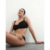 Silk & Lace Wired Minimiser Bra (C-G)