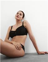 Silk & Lace Wired Minimiser Bra (C-G)