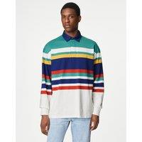 Pure Cotton Colour Block Rugby Shirt