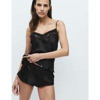 Rosie Silk & Lace French Knickers Black