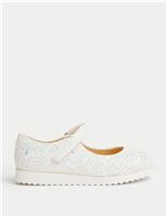 Kids Freshfeet Glitter Ballet Pumps (4 Small - 2 Large)