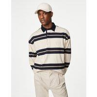 Pure Cotton Striped Rugby Shirt