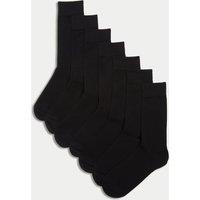 M&S 7 Pack Cool & Fresh Cotton Rich Socks Black