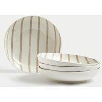 Buy Set of 4 Linear Striped Pasta Bowls
