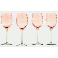 Set of 4 Two Tone Wine Glasses