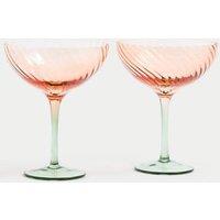 Set of 2 Two Tone Coupe Glasses