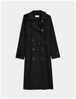 Cotton Rich Belted Longline Trench Coat