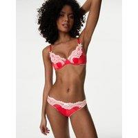 Buy Alannah Satin & Lace Wired Demi Cup Bra (AE)