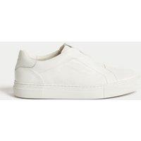 Leather Slip-On Trainers with Freshfeet