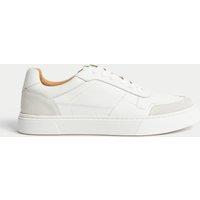 Autograph Leather Lace Up Performance Trainers with Freshfeet White