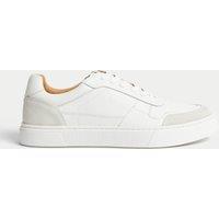 Leather Lace Up Trainers with Freshfeet