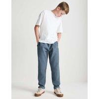 M&S Relaxed Cotton Rich Skater Chinos (2-16 Yrs) Air Force Blue