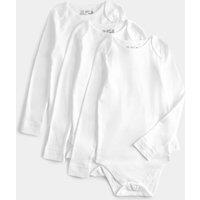 M&S 3 Pack Pure Cotton Adaptive Bodysuits (3-16 Yrs) White
