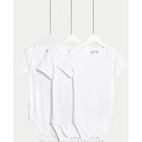 M&S 3 Pack Adaptive Bodysuits (3-16 Yrs) White