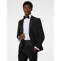 Tailored Fit Wool Blend Tuxedo Jacket