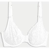 Rib & Lace Wired Plunge Lounge Bra F-H