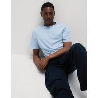 M&S Pure Cotton Pyjama Set Denim Mix