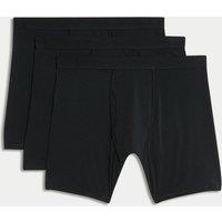 3pk Cotton Rich Cool & Fresh Longer Length Trunks