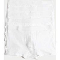 M&S 5 Pack Cool & Fresh Cotton Rich Hipsters White