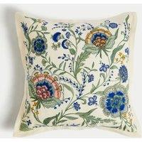 Cotton with Linen Embroidered Cushion