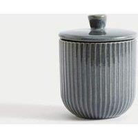 Small Ribbed Storage Jar