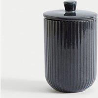 Medium Ribbed Storage Jar