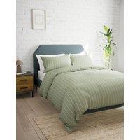 Cotton Rich Narrow Striped Bedding Set