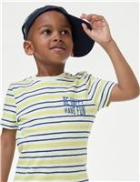 Pure Cotton Striped T-Shirt (2-8 Yrs)