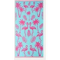 Pure Cotton Flamingo Beach Towel