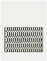 M&S Cotton Blend Geometric Quick Dry Bath Mat Forest Green