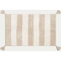 M&S Pure Cotton Striped Bath Mat Natural