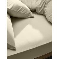 M&S Cotton Rich Fitted Sheet Light Cream
