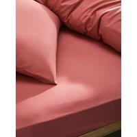 M&S Cotton Rich Deep Fitted Sheet Clay