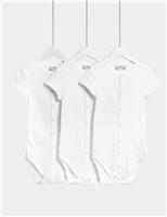 3pk Pure Cotton Bodysuits (7lbs-16 Yrs)