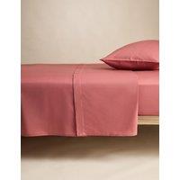 M&S Cotton Rich Flat Sheet Clay