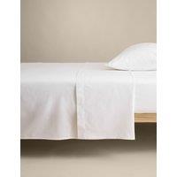 M&S Cotton Rich Flat Sheet White